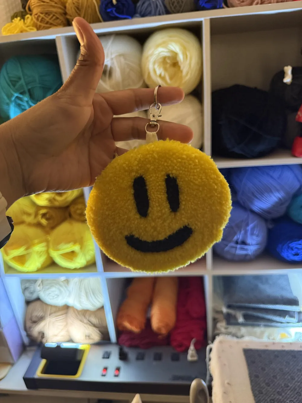 Porte-clés bonhomme sourire