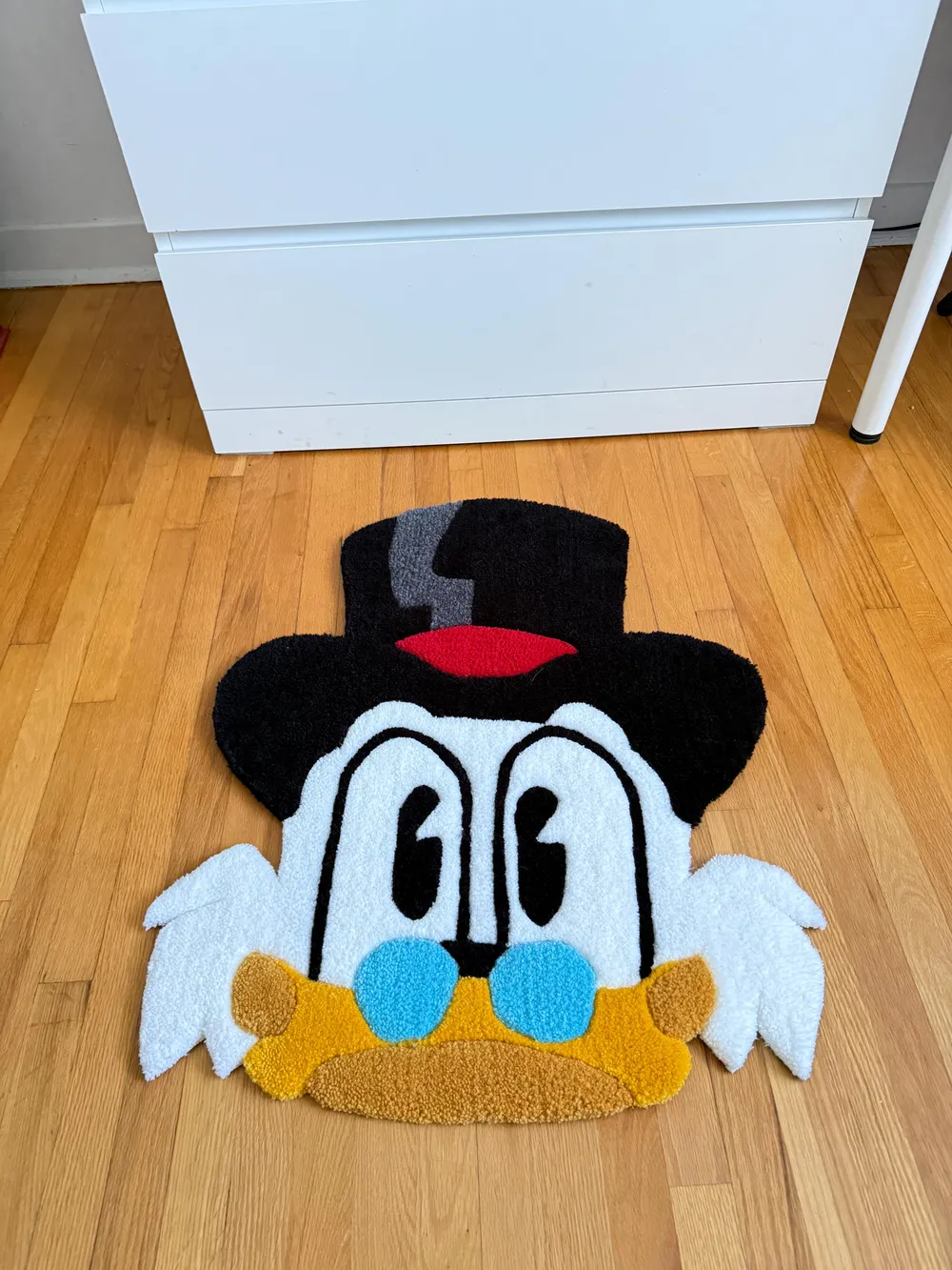 Tapis Picsou posé au sol